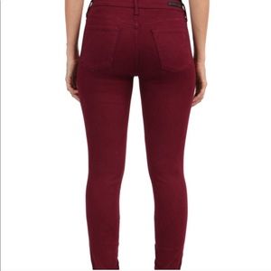 Dark Red Straight Leg Jeans ♥️
